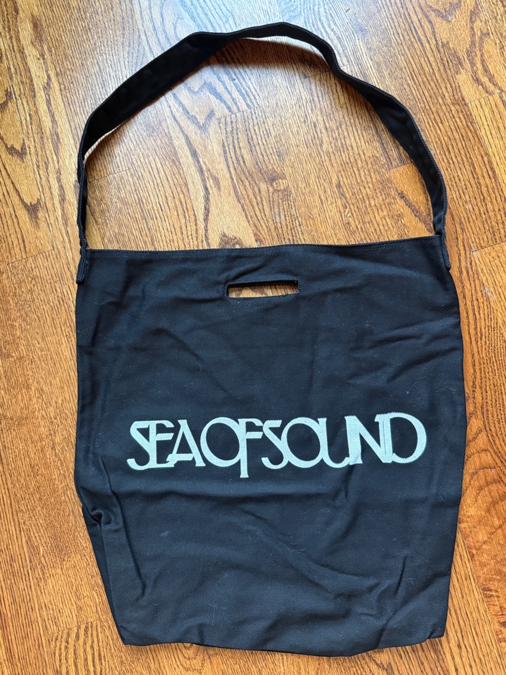 SEA OF SOUND by Gavin Rossdale - Black Logo Tote Bag w/ shoulder strap & handle